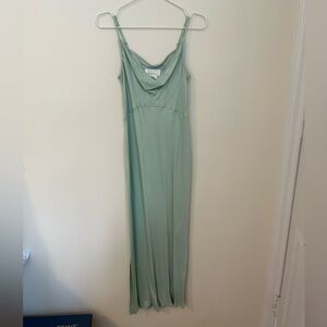 EUC - Anthropologie Elyse Mint Green Bias Slip Dress Size XS